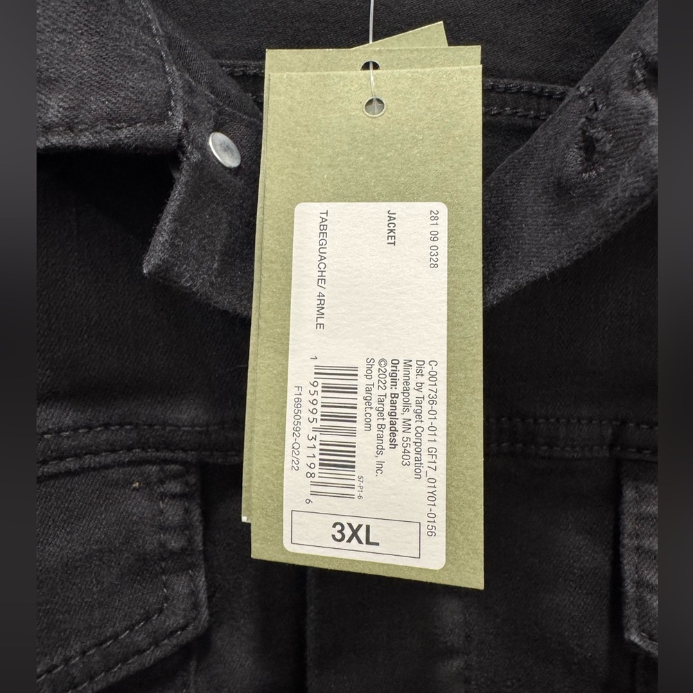 - Goodfellow and Co. Mens STRETCH Jacket Black Denim NWT 3XL - Picture 4 of 9
